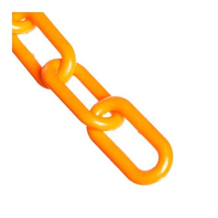 Gec Mr. Chain Heavy Duty Plastic Chain Barrier, 2inx100'L, Safety Orange 51012-100